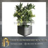 china manufacturer customized green plant fitable steel planter