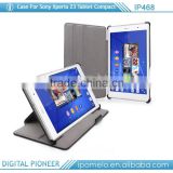 For Sony Xperia Z3, leather tablet case for Sony Xperia Z3 Tablet Compact
