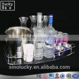 High Quality Acrylic Barware Wine Glass Holder Wine Cup Tray thumbnail-1