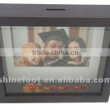 8" metal picture frame with coin bank T-FB01-1(01)
