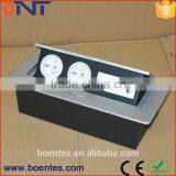 Europe Popular Desktop Power Pop Up Socket With French/EU/UK Outlet for Conference Furniture thumbnail-4