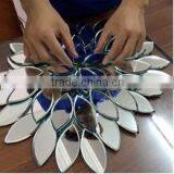 compound leaves silvered mirror art