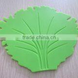 2014 New Design Eco Friendly Food Grade Big Tree Leaf Shaped Baking Silicone Trivet,silicone Placemat thumbnail-2