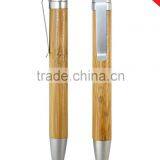 Metal Clip Bamboo Ball Pen for Shool and Office Use thumbnail-1