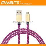 High Speed Colorful Micro Braided Usb 2.0 Cable With Aluminum Casing thumbnail-1