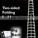 Aluminium Two-Sided Folding Big-Back-Leg 17 Step Ladders thumbnail-1