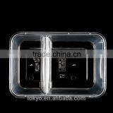 Disposable pp Plastic Microwave Safe Food Container 2 Compartments Takeaway Food Container thumbnail-3