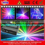 2W RGB 25kpss ILDA Animation Laser Logo Light Projector