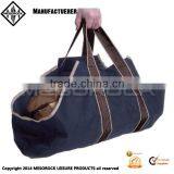 Canvas Log Tote Canvas Log Carrier Bag Canvas Log Holder thumbnail-1