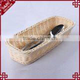 Eco-friendly Longitypical Design Handcraft Rattan Cutlery Basket thumbnail-3
