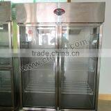 1000L Two Door Stainless Steel Commercial Beverage Cooler/Upright Beverage Cooler/4 Door Beverage Cooler thumbnail-2