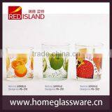 8 oz High Quality Fashion Screen Printing Glass Cup With Fruit Designs thumbnail-1