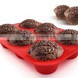 6 Cavity Silicone Jumbo Muffin Baking Pan thumbnail-4
