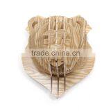 3D Wood Puzzle Wooden DIY Model Wall Hanging Animal Wildlife Head Sculpture thumbnail-2