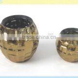 Round Glass Candle Holders With Spray thumbnail-6