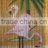 High Quality Best Selling Bamboo Door Curtain With Pink Flamingoes in Viet Nam thumbnail-1