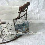 Clear Glass Cups Hot Sale Old Milk Glass Bottle Set Embossed Cow Milk Bottles With Lid in Metal Stand thumbnail-3