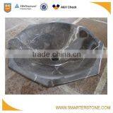 Black Marquinia Marble Black and White Basins