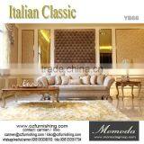 YB66 3.6Meter Luxury Italian Palace Long Dining Table With Golden Dining Chairs thumbnail-4