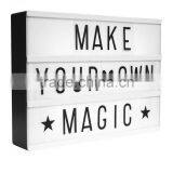 2016 New Design Replaceable Letter A4 Lightbox Plastic Lightbox thumbnail-1