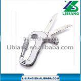 Wholesale Silver Portable Multifunction Stainless Carabiner Bulk thumbnail-1