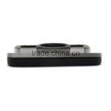 1" Chin Strap Buckle, Plastic Adjustable Buckle With Teeth, Plastic Adjustable Loop With Teeth in Black thumbnail-3