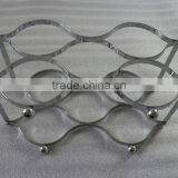 Chrome Metal Wine Rack thumbnail-3