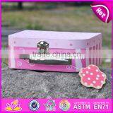2017 Best Sale Lovely Pink Children Wooden Toy Box for Sale W08C171-S thumbnail-5