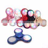 China Factory Newest Release Stress Fidget Toys Finger Spinner With LED Light thumbnail-6