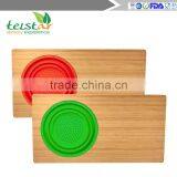 Best-selling Products New Design Rectangular and Silica Gel Bamboo Cutting Board thumbnail-2