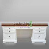 Writing Desk Two Tone Color White and Brown Model Scarlet thumbnail-3