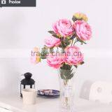 Hot Sale Decorative Silk Flower Cloth Peony Flower thumbnail-2