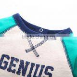 Casual Grey &green Infant Clothing Crotchless Male Romper thumbnail-4