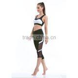 Latest Design Women's Capri Legging Active Workout Mesh Panels Yoga Pants thumbnail-2
