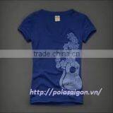Ladies Top Silk Sreen Garment Fashion T-shirt thumbnail-2