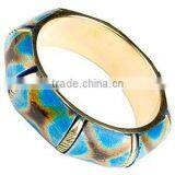 Metal Resin Bangles Bracelets thumbnail-1