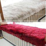 CX-D-111 Thick Genuine Sheep Fur Warm Sofa Bed Blanket Throws thumbnail-1