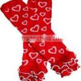 Wholesale Cute Valentine's Day Hearts Knitted Leg Warmers 100% Cotton Baby Leg Warmers thumbnail-3