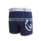 Navy Blue Mens Modal Boxer Brief for Men With Custom Elastic Waistband thumbnail-2