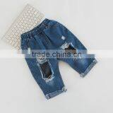 S16961A 2017 Children Cotton Denim Trousers Kids Solid Pants thumbnail-5