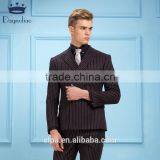 Daynoliao 2016 Latest Men Dress Business Suits Blue Vertical Stripe 3 Pieces Design Men Suits for Wedding thumbnail-3