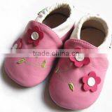 Navy Blue Soft Sheepskin Leather Baby Shoes thumbnail-3
