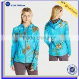 Latest Women Lightweight Camo Sweatshirt Zip Pullover Hoodies Sweatshirts Wholesale Organic