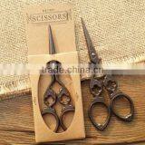 Elegant Golden Carving Garment Sewing Vintage Classic Embroidery Scissors thumbnail-4