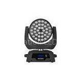360F Moving Head RGBW 4-in-1 LED Wash Zoom Sound Activated Lights For Church / Theatre