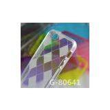 High Quality Tilt Grid Pattern TPU Cover for IPhone 5 thumbnail-2