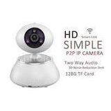 5X Digital Zoom Wireless P2PIP Camera 2 Way Audio , Plug And Play IP Camera