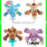 OEM&ODM Custom Plush Soft Giraffe Toys Pacifier Holder Stuffed Animal thumbnail-4