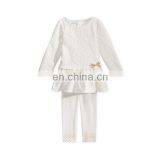 Baby Girls' Long-Sleeve Jacquard Tunic & Leggings Set,best selling children cloth