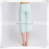 Women's Bamboo Jersey Spring Summer Pajama Lounge Pants 3/4 Length thumbnail-4